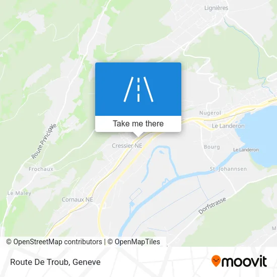Route De Troub map