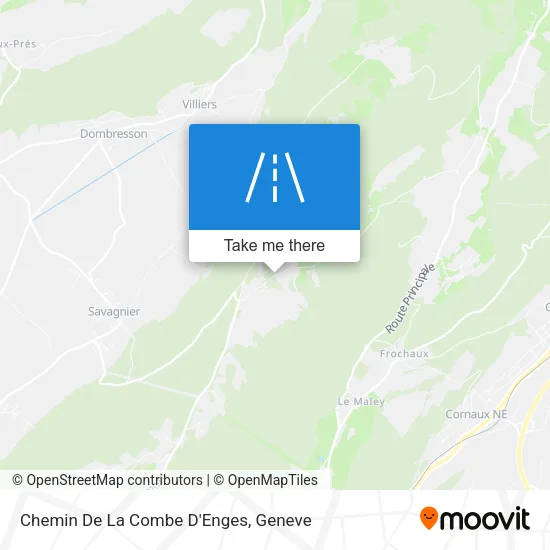 Chemin De La Combe D'Enges map