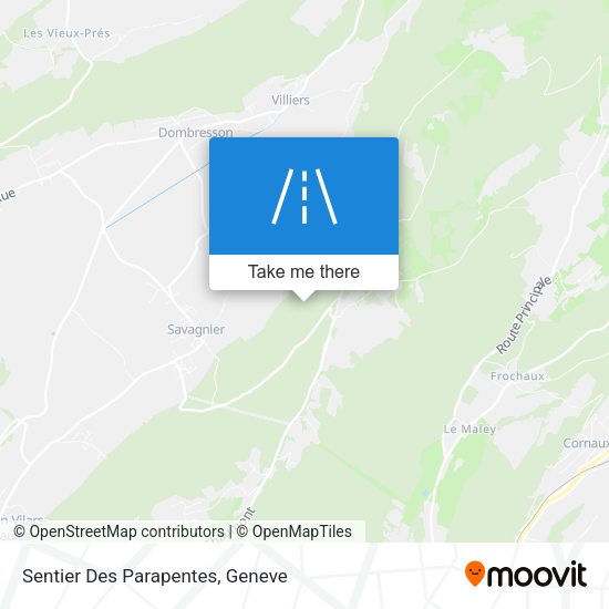 Sentier Des Parapentes map