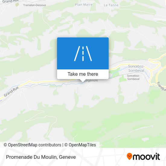 Promenade Du Moulin map