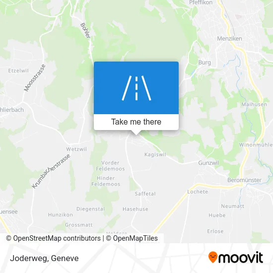 Joderweg map