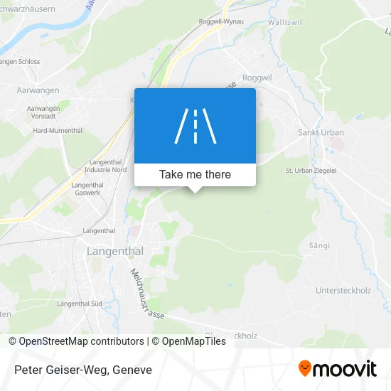 Peter Geiser-Weg map