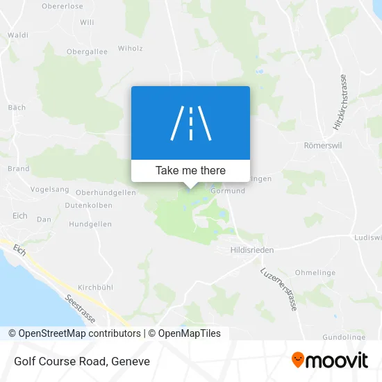 Golf Course Road map