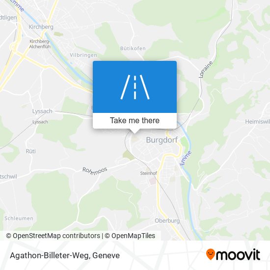 Agathon-Billeter-Weg map