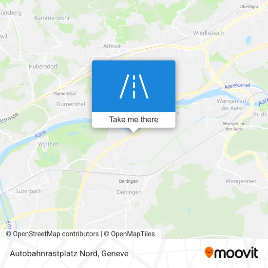 Autobahnrastplatz Nord map