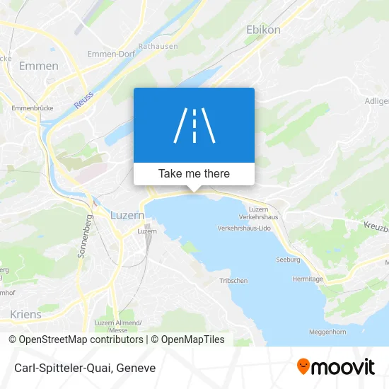 Carl-Spitteler-Quai map