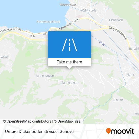 Untere Dickenbodenstrasse map