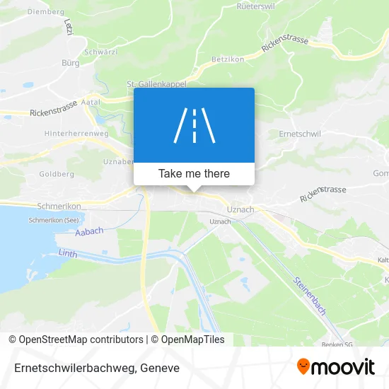 Ernetschwilerbachweg map