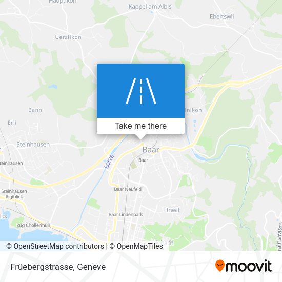 Früebergstrasse map