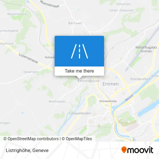 Listrighöhe map