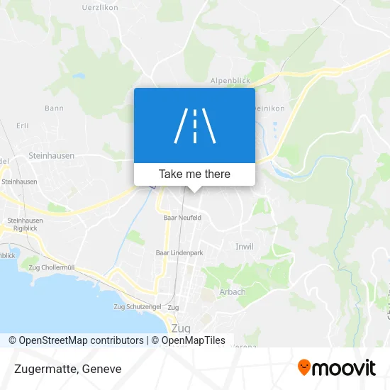 Zugermatte map