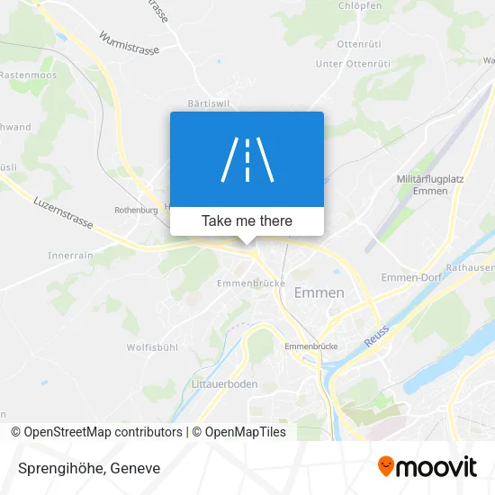 Sprengihöhe plan
