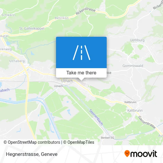 Hegnerstrasse map
