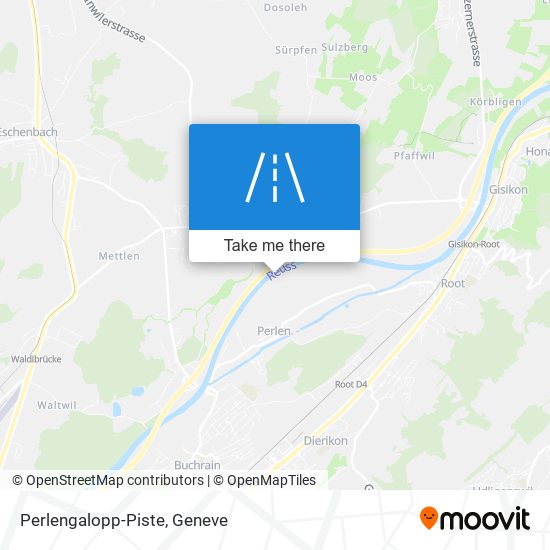 Perlengalopp-Piste map