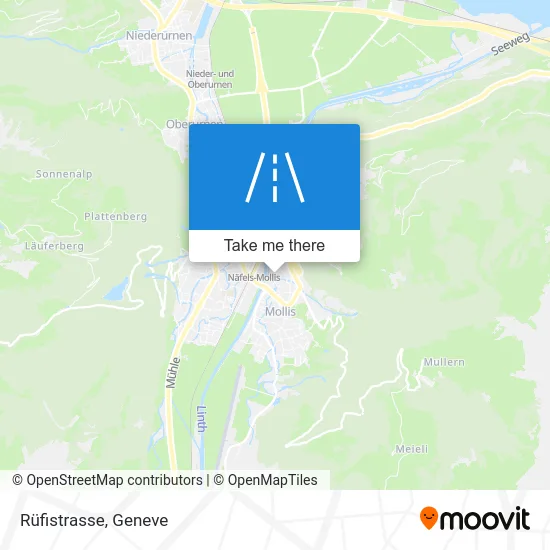 Rüfistrasse map