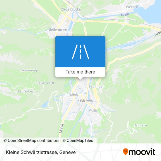 Kleine Schwärzistrasse map