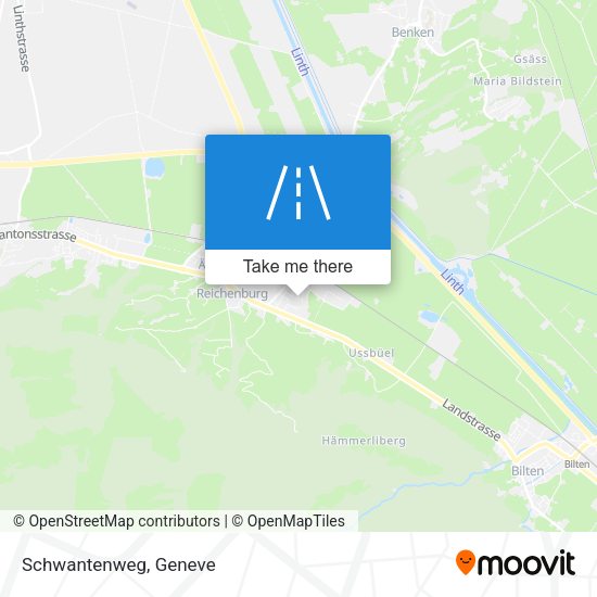 Schwantenweg map