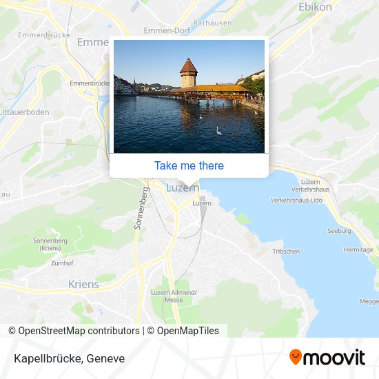 Kapellbrücke map