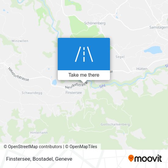 Finstersee, Bostadel map