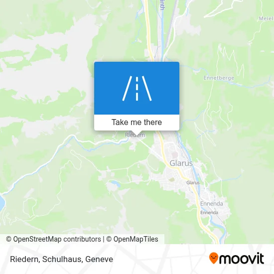 Riedern, Schulhaus map