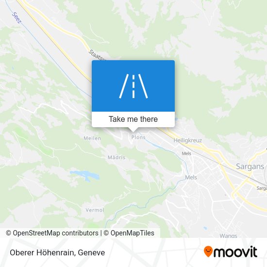 Oberer Höhenrain map
