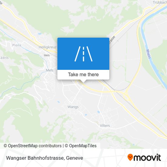 Wangser Bahnhofstrasse map