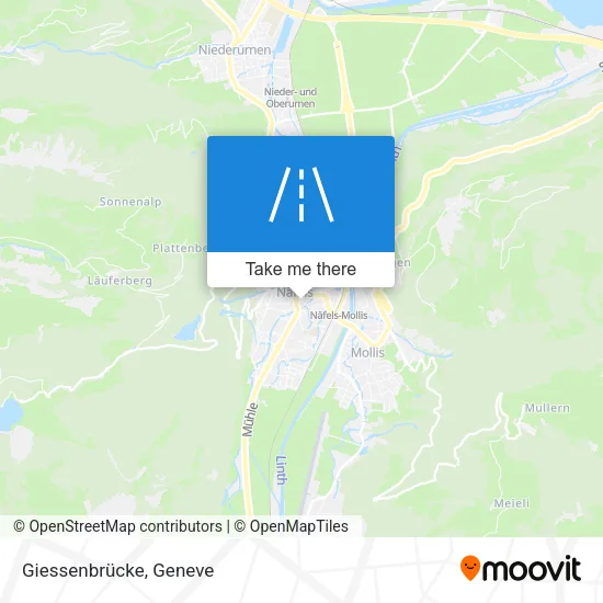 Giessenbrücke map