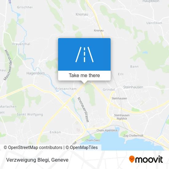 Verzweigung Blegi map
