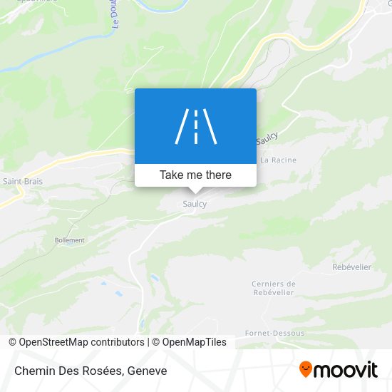 Chemin Des Rosées map