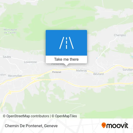 Chemin De Pontenet map