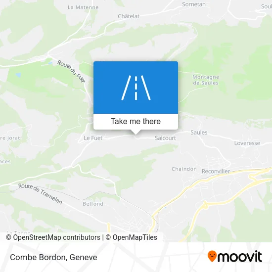 Combe Bordon map