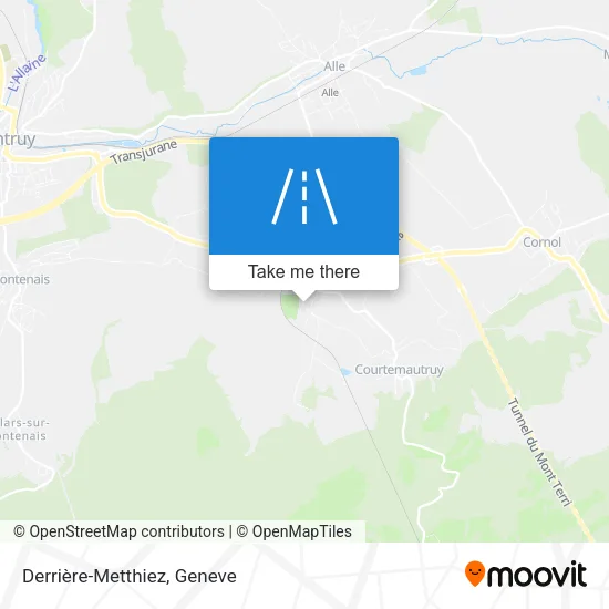Derrière-Metthiez map