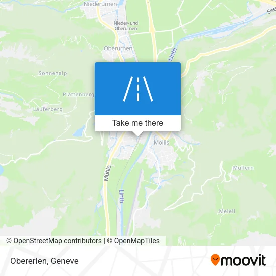Obererlen map