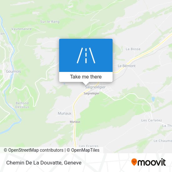 Chemin De La Douvatte map