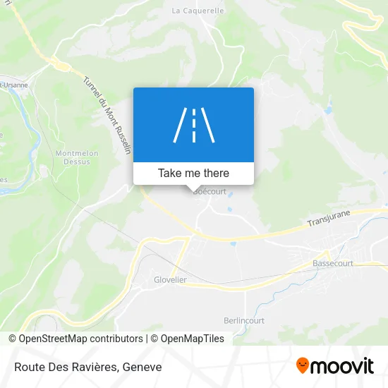 Route Des Ravières map