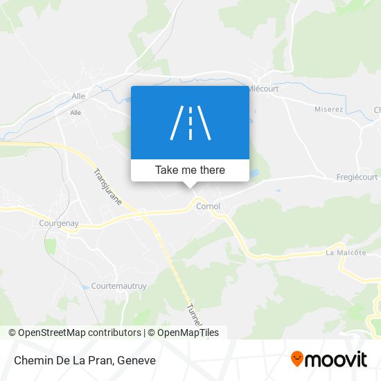 Chemin De La Pran map