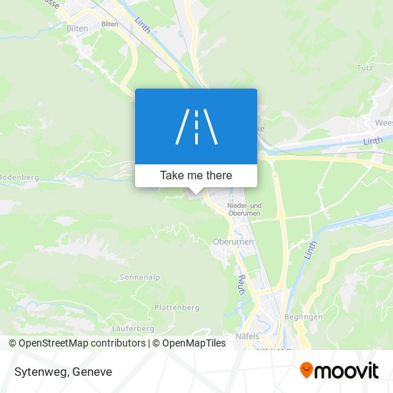 Sytenweg map