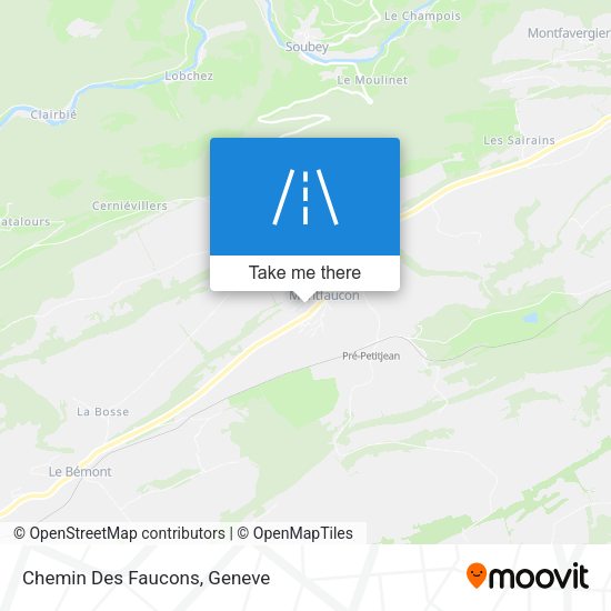 Chemin Des Faucons map