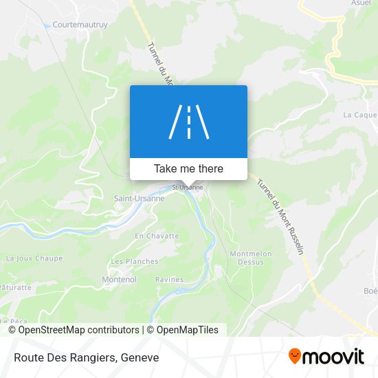 Route Des Rangiers map