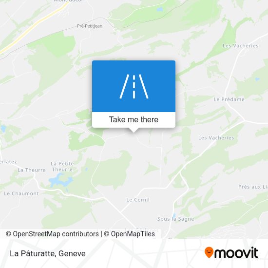 La Pâturatte map