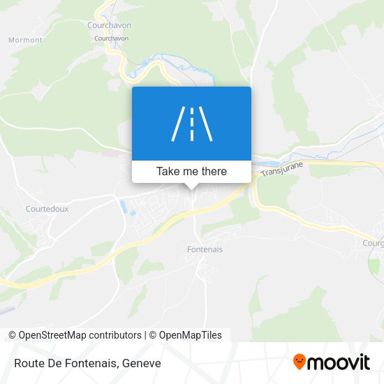 Route De Fontenais map