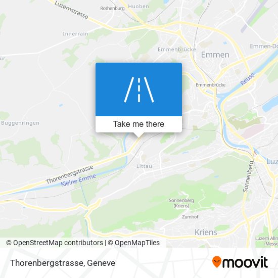 Thorenbergstrasse map