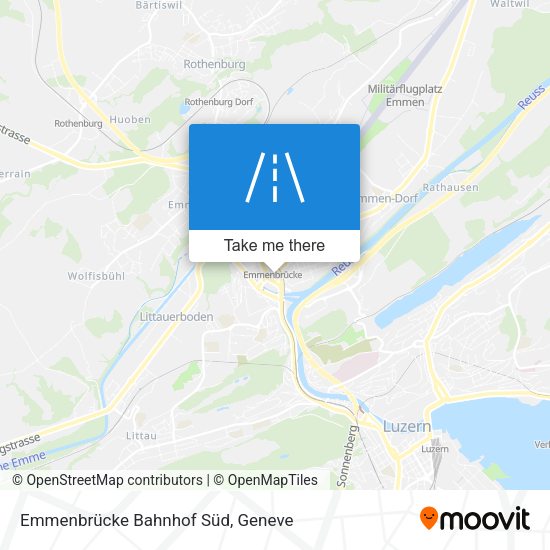 Emmenbrücke Bahnhof Süd map
