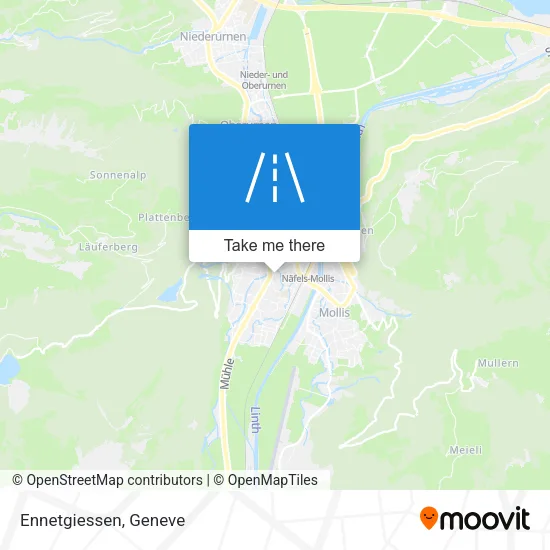 Ennetgiessen map