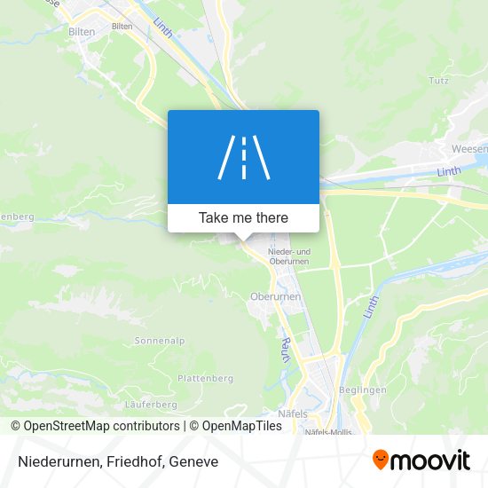 Niederurnen, Friedhof map