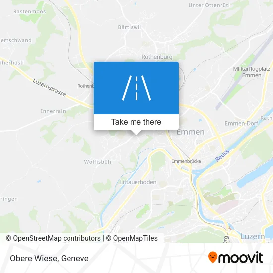 Obere Wiese plan