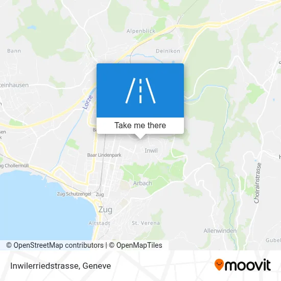 Inwilerriedstrasse map