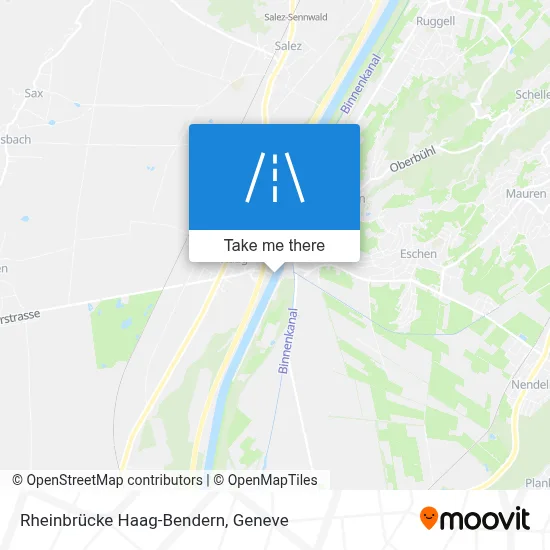 Rheinbrücke Haag-Bendern map
