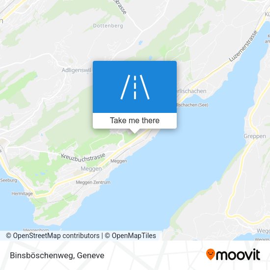 Binsböschenweg map