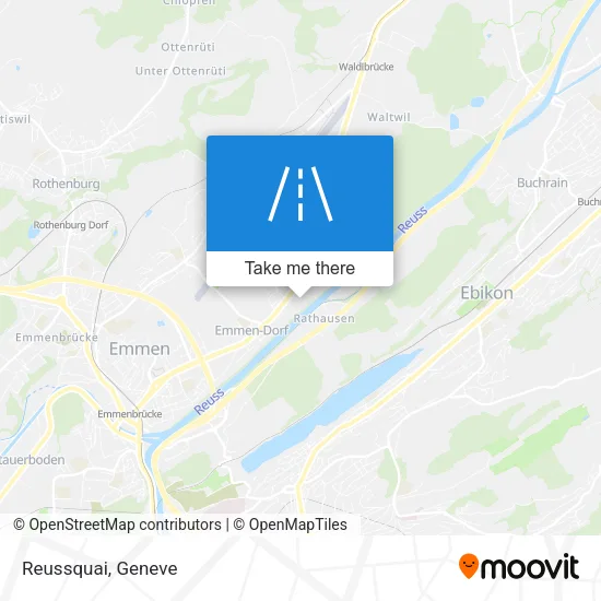 Reussquai map